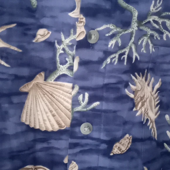 Vintage 90's Y2K Pierre Cardin Men's Cotton Hawaiian Shirt - Picture 7 of 8